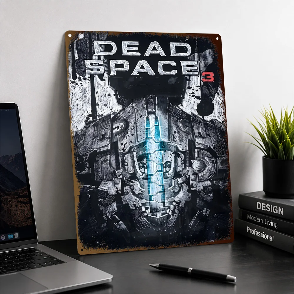 Dead Space 3 Frozen Sarcophagus Aluminum Poster Personalized Metal Sign Dark Survival Tribute Wall Art For Collector Den Decor
