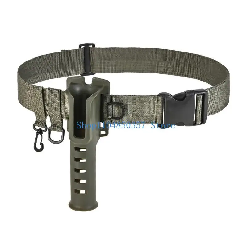 

652F Fishing Waist Belt Rod Holder Waist Hanging Rod Holder Portable Fishing Tool