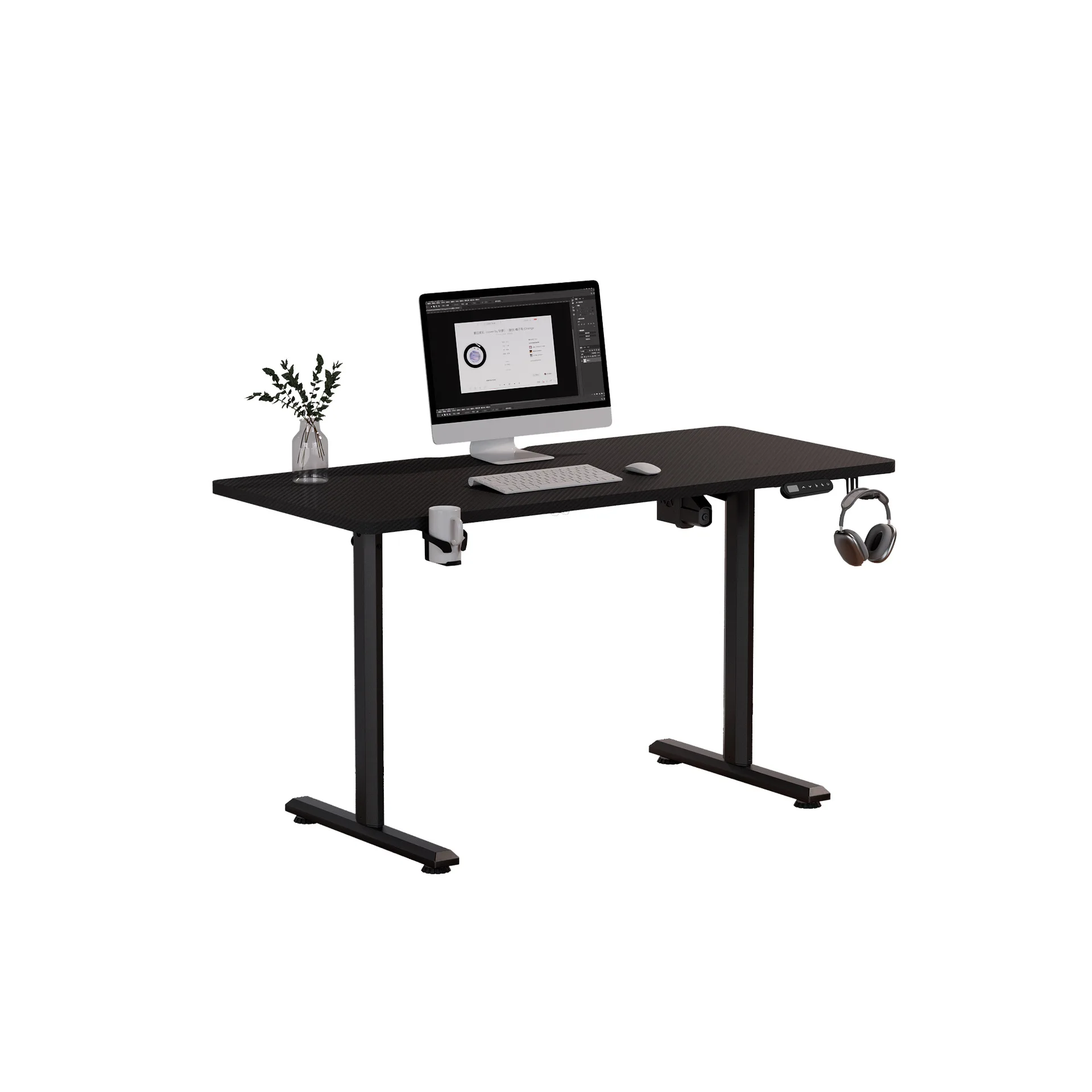 

Lifting computer table e-sports table carbon fiber electric lifting household
