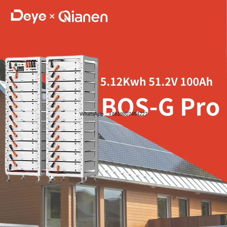 Bos-G Pro Split Stackable Rack-Mounted 5.12kWh LiFePO4 Lithium Ion Batteries Energy Storage System CAN 100 Ah 51.2V 6000