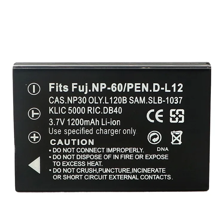 FNP60 Replacement Battery 1200mAh for Fujifilm Instax Mini LiPlay Mini Evo Instant Print Hybrid Camera