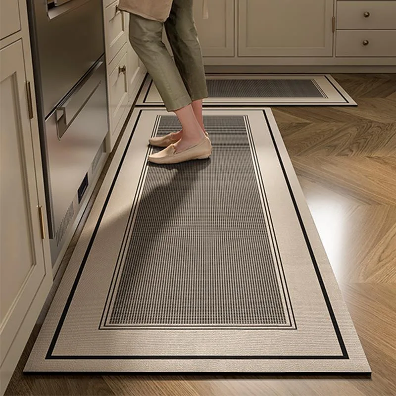 New Soft diatom mud absorbent kitchen carpet stain-resistant floor mats simple floor mats restaurant floor mats