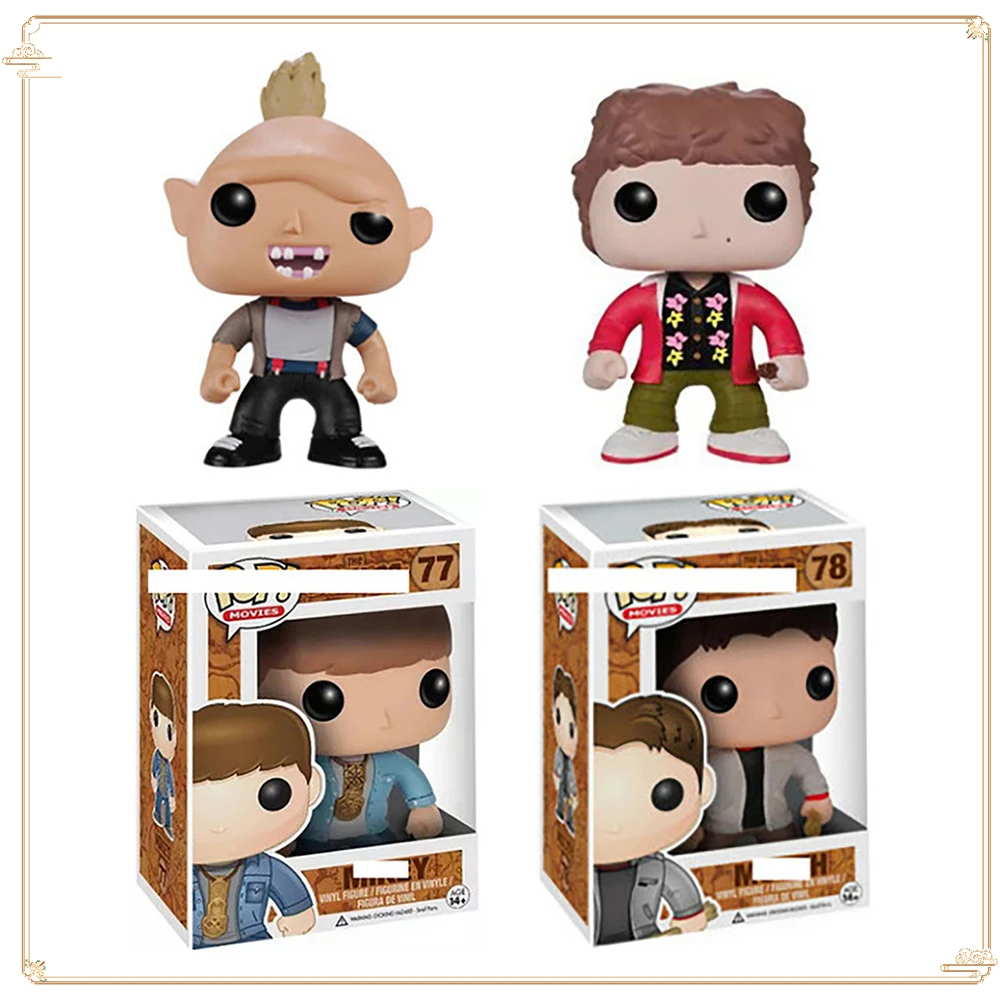 FUNKO POP The Goonies Holiday Collection Toy Figures Dolls Sloth Mikey Mouth Chunk Model Ornament Funny Christmas Gift Handmade