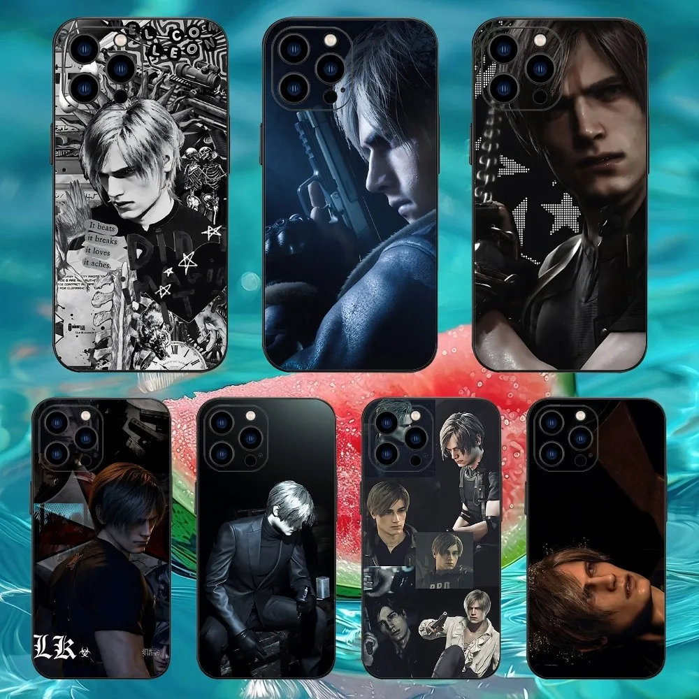 Resident Leon Kennedy E-Evil Phone Case For Iphone 15 11 13 14 Pro Max 7 8 Plus X Xr Xs Max Se2020 12mini Cover Case