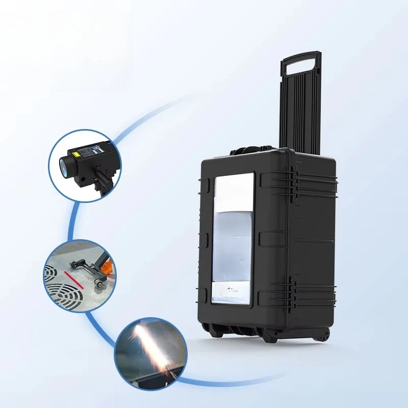 100W 200W 300W 500W Portable Handheld Suitcase Fiber Pulse Wood Cleaner Metal Rust Cleaning Machine Price