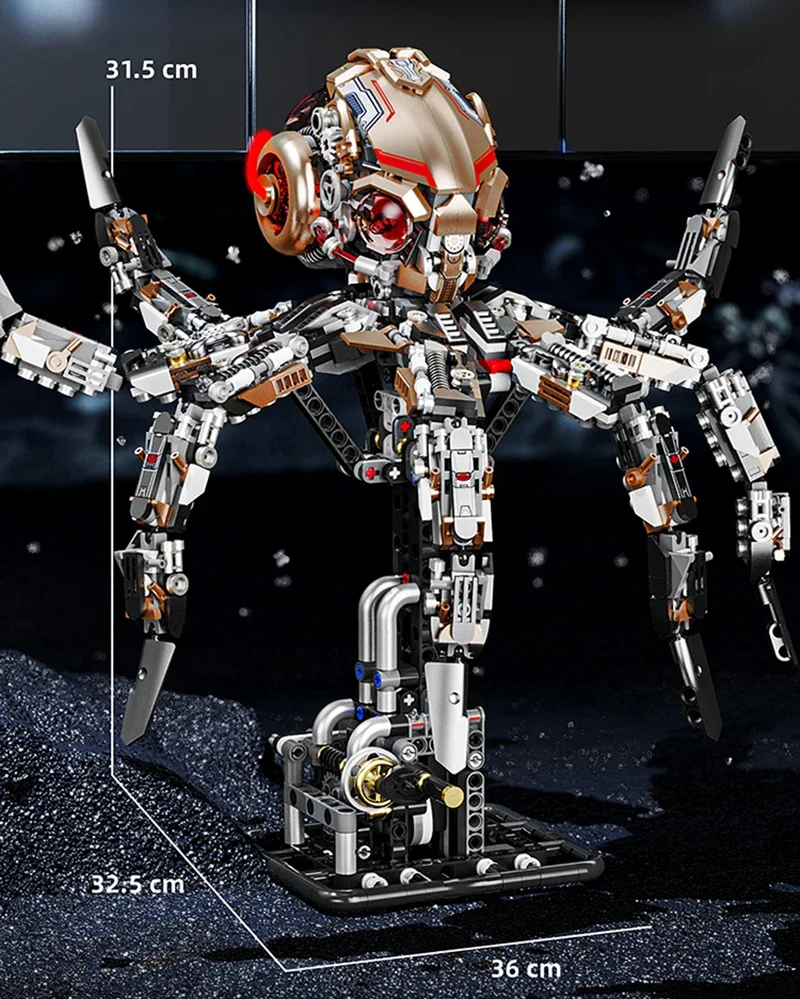 13085 Machine Octopus Model 1768pcs MOC Creative Bricks Kit DIY Toys Building Blocks Bricks Set for Kids Gifts for Boys