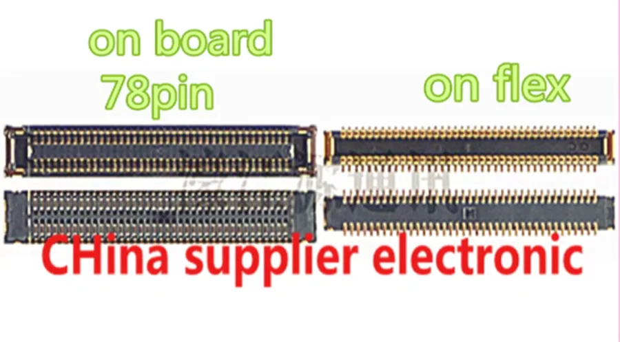 For Samsung S20FE A51 A70 cable tail socket motherboard 78pins inline S20 S21 signal socket on board flex s20ultra 56pin Tail