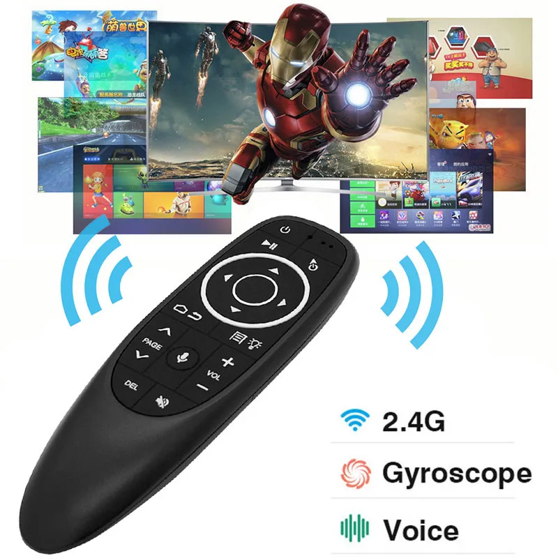 G10S G10S Pro Air Mouse Voice Remote Control 2.4G Wireless Gyroscope IR Learning for H96 MAX X88 PRO X96 MAX Android TV Box