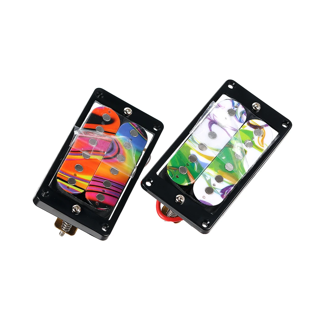 6-String Electric Guitar Ceramic Double Coil Humbucker Pickup Set - Neck and Bridge Pickups for Guitar Parts & Accessories