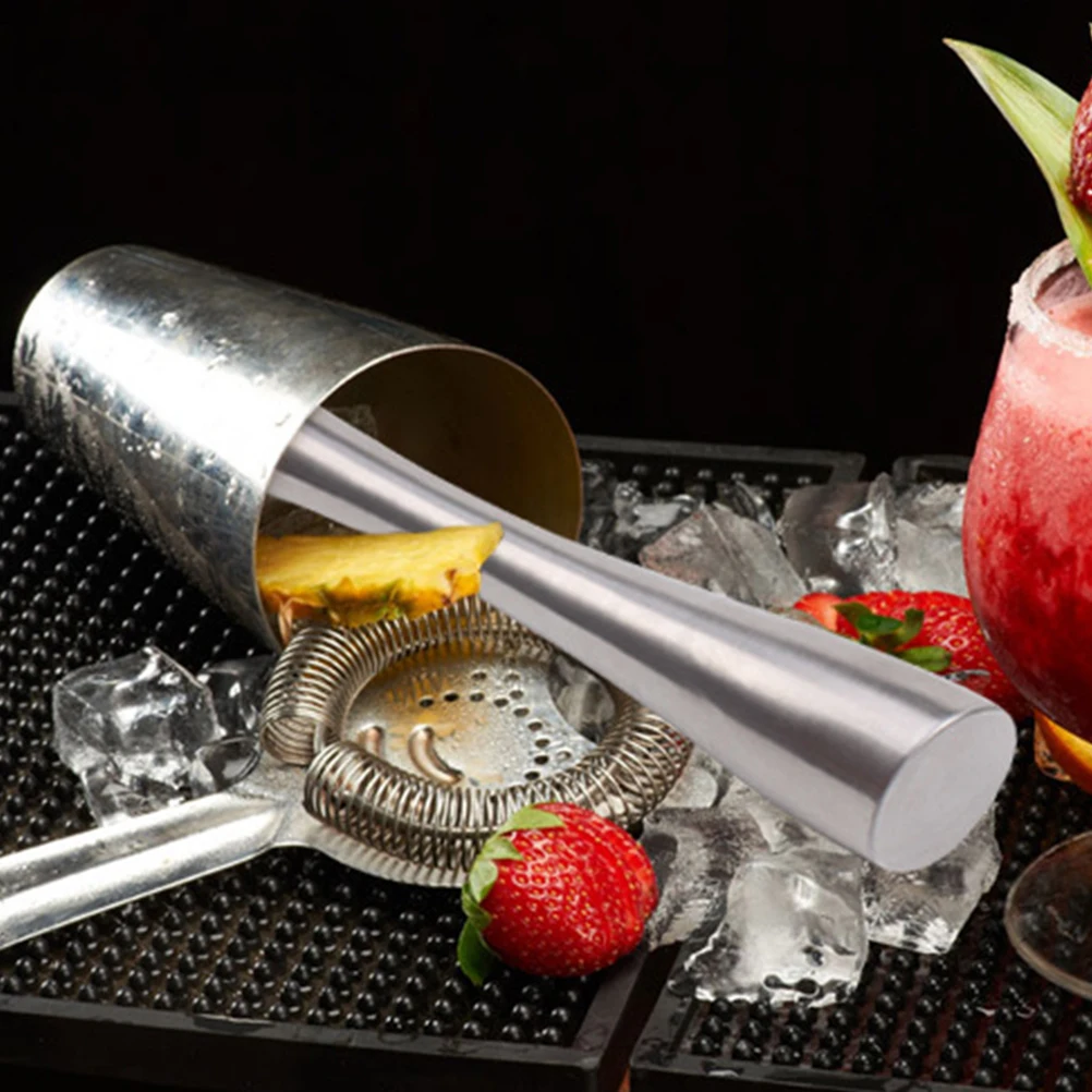 

Stainless Steel Cocktail Muddler Rustproof Bartending Tool Drink Mixture Kitchen Accessory Silver Multi