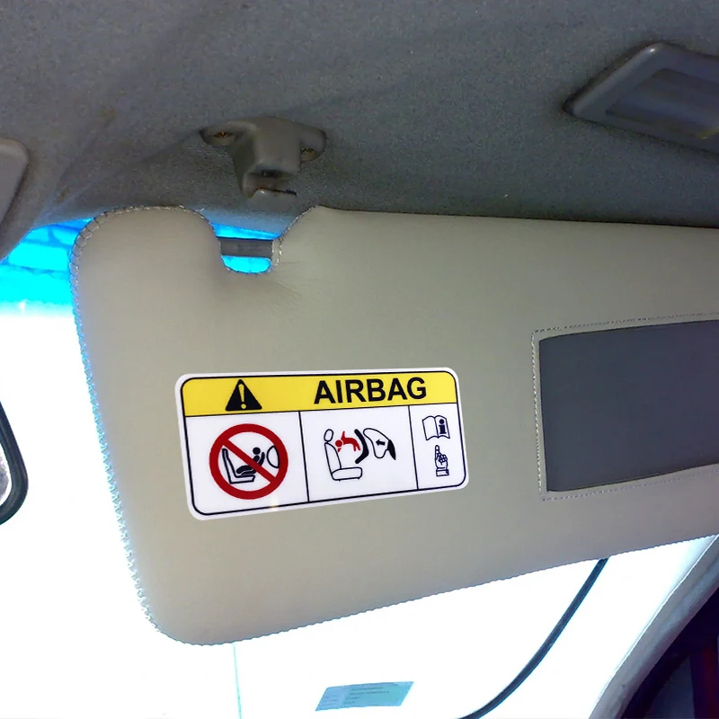 Autocollant de voiture Airbag en vinyle imperméable, 1 pièce, accessoires de carrosserie pour fenêtre, pièces extérieures, décoration, cadeau tendance