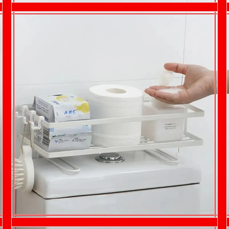 Neue Multifunktionale Punch-freies Badezimmer Regal WC Über Wc Rack Wc Papier Halter Handtuch Steht Waschmaschine Lagerung Racks
