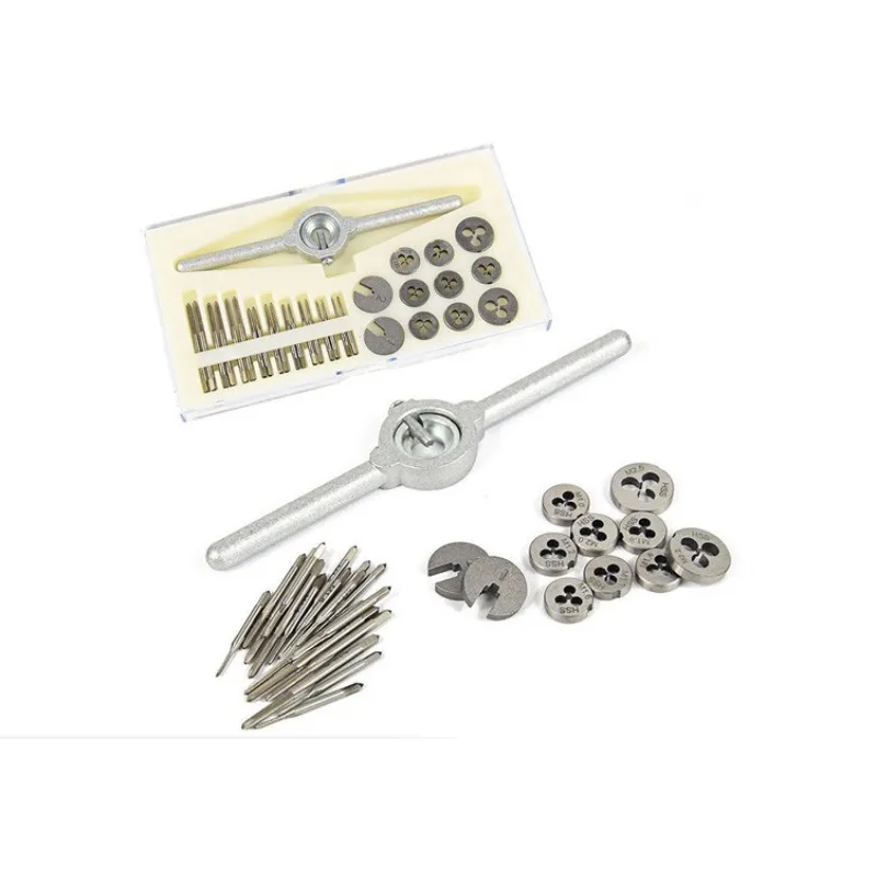 One Box 31Pcs Tap Die Mini Set High Speed Steel Small Thread Tap Wrench Precision Instrument