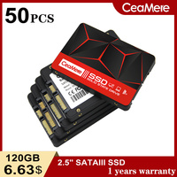 CeaMere SSD 40PCS-50PCS 120GB 128GB 2.5 inch SSD 240GB 256GB/512GB  960GB notebook desktop computer universal customizable logo