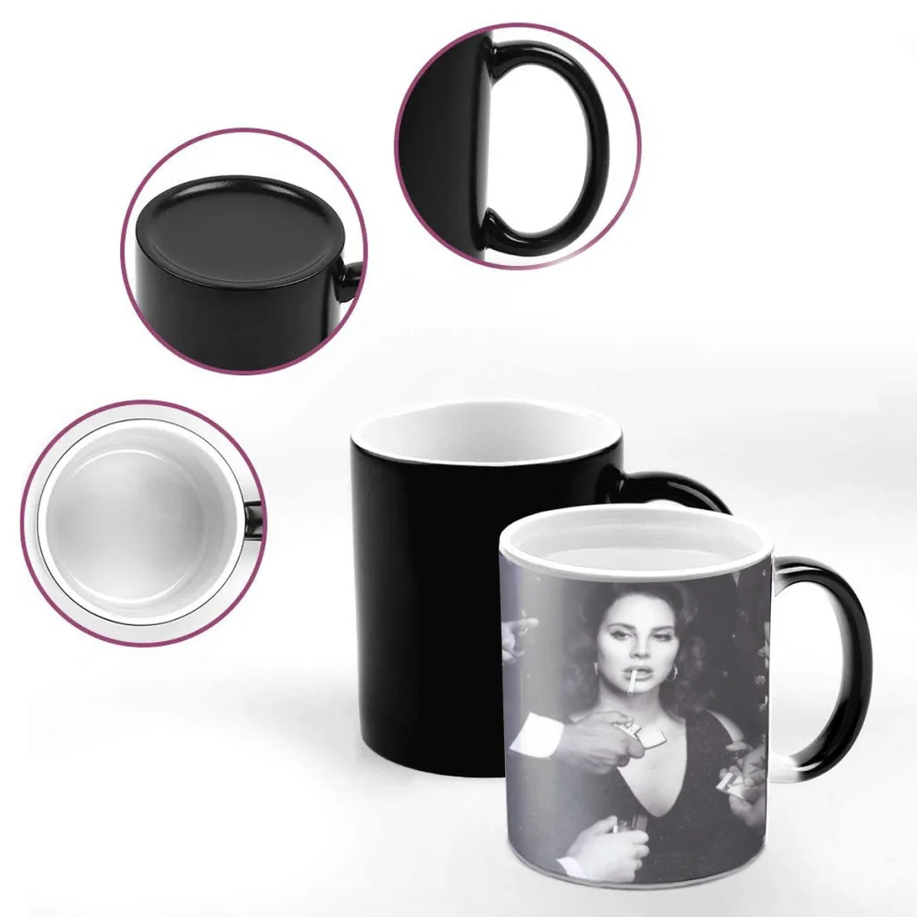 Lizzy-Grant-Lana-Del-Rey-Newest Design Coffee Mugs Heat Color Changing Milk Tea Cup Colorcup For Birthday Gifts