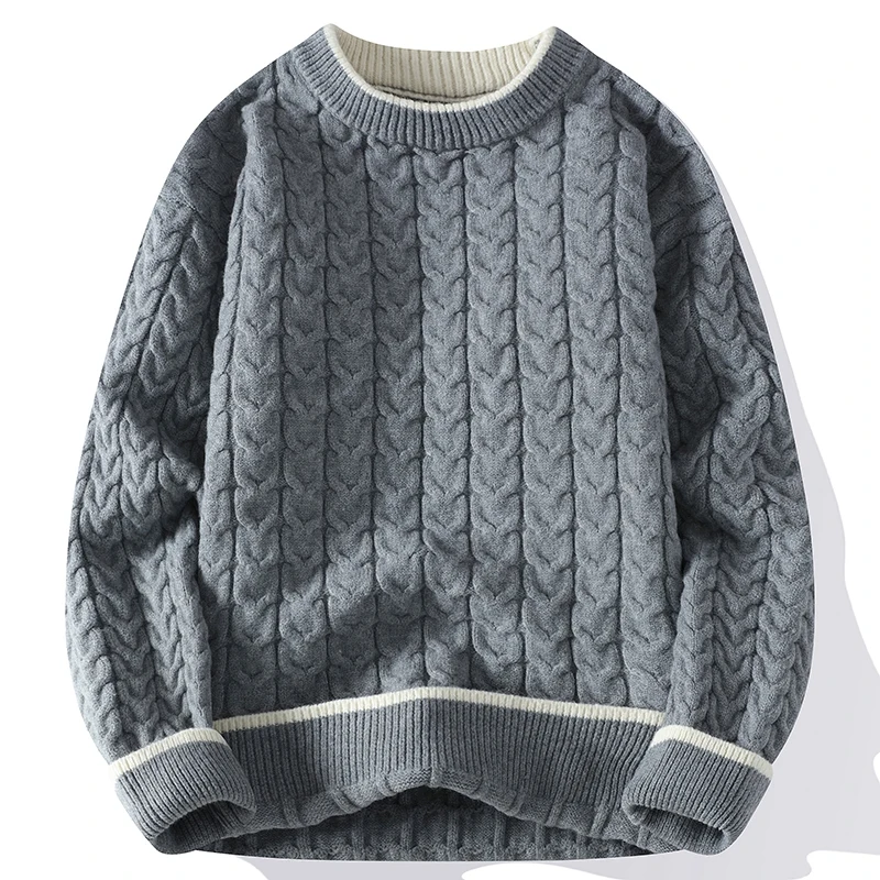 Pullovers Men's Sweat-shirt Autumn Men's Clothing Spring Male Sweater For Men Casual Streetwear Knit Fashion Hombre Warm Solid