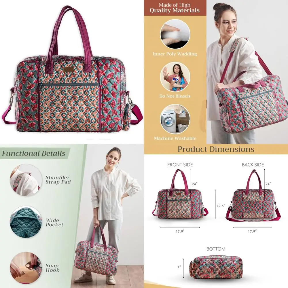 

Хлопковые стеганые спортивные сумки для путешествий выходных — чемодан унисекс для спортзала и спорта, идеальные подарки на ночь