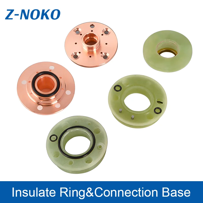 ZNOKO Denneng Laser Accessories Insulating Rings Air Intake Tubes Nozzle Assemblies Exhaust Tubes for Laser QT90 Connection Base