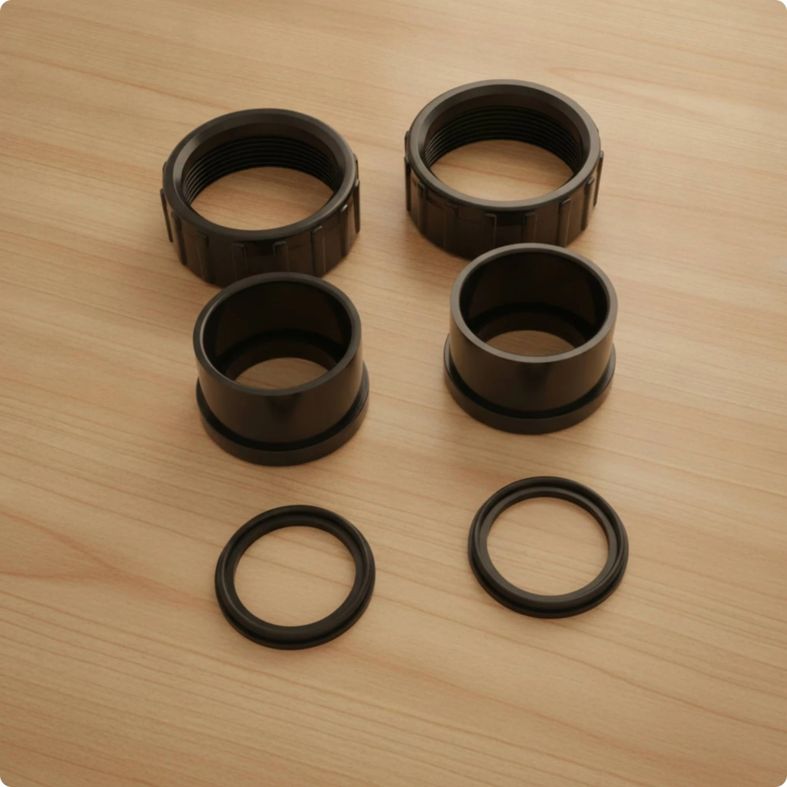 2 Pieces Pool Pump Connector Kit Threaded Pump Union Kit Coupling Leak-Proof for Technicians