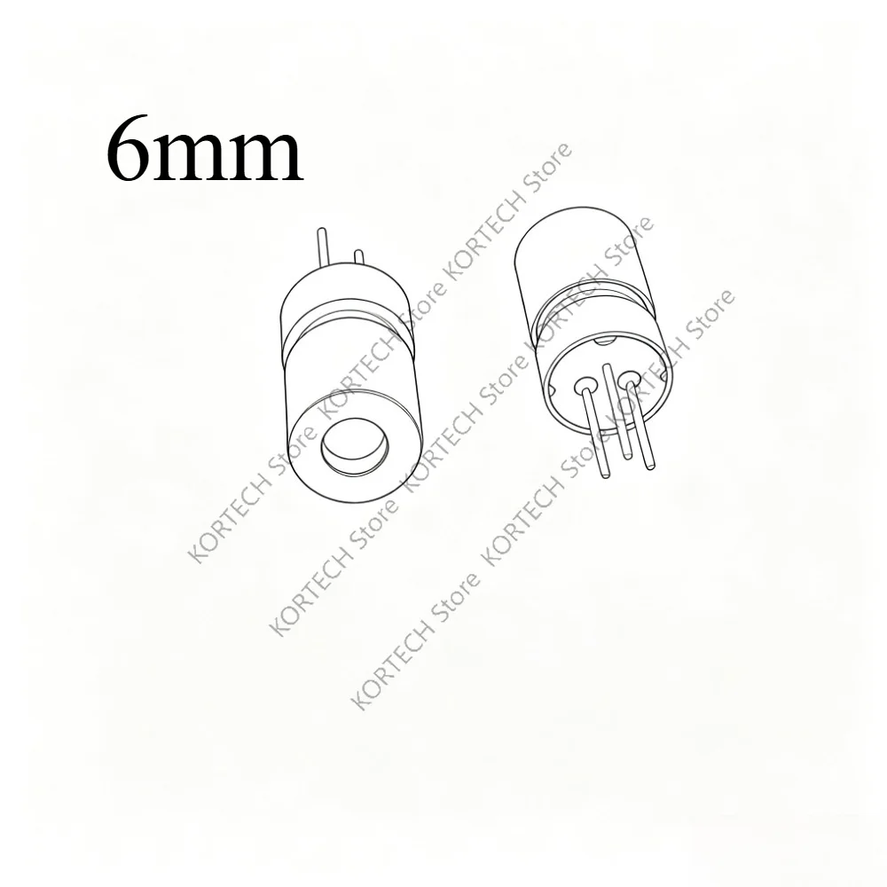 5-10PCS/Lot 6mm industrial laser module Red spot external focus laser tube laser head 650nm 5mw