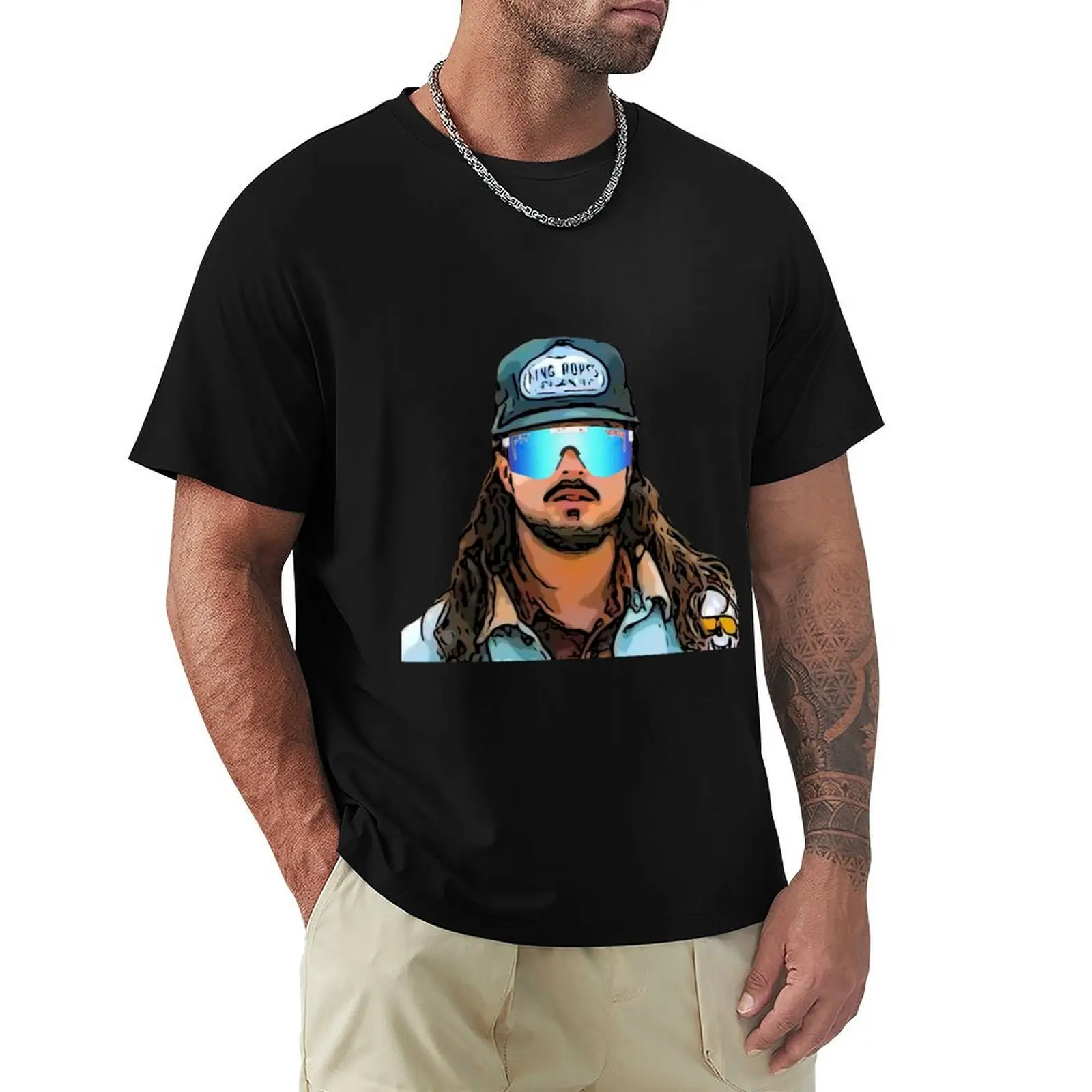 Ian Munsick T-Shirt Basic Crew Neck Short Sleeve Top