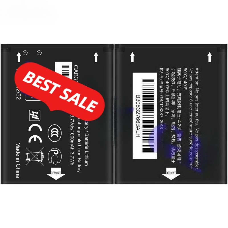 0 Cycle CAB31L0000C1 Battery for Alcatel VF555 A382 3040 High Quality Replacement Battery Grade A Lithium Ion Bateria with Tools