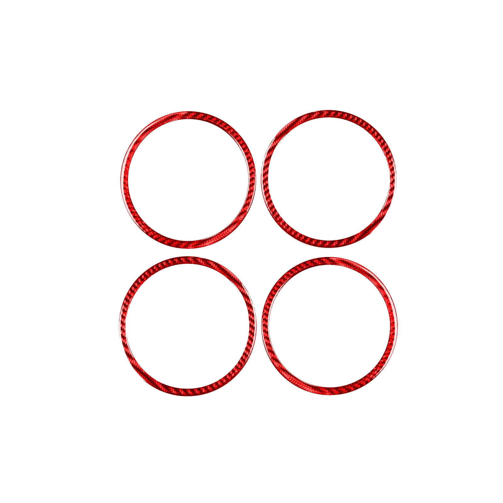 

Car Interior Stickers, Carbon Fiber Material Door Audio Frame Stickers Compatible with Honda CR-V 2007-2011