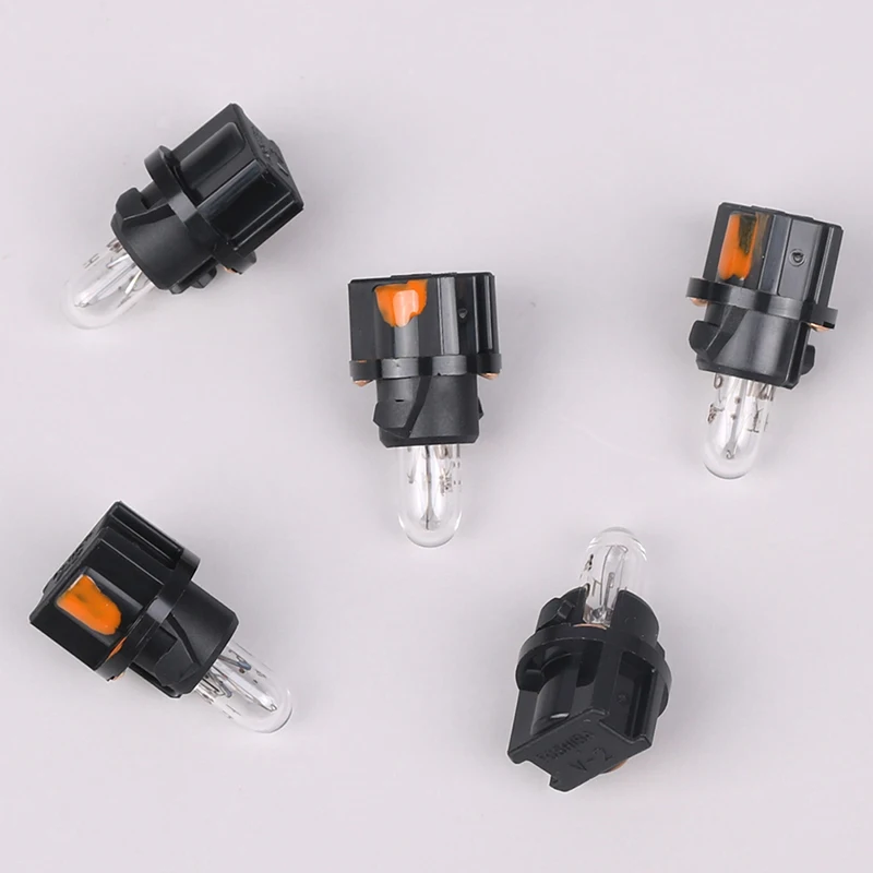 Hot Sale 5PCS High Quality For 12V1.2W V-2 Small Bulb Indicator Light Car Instrument Lamp