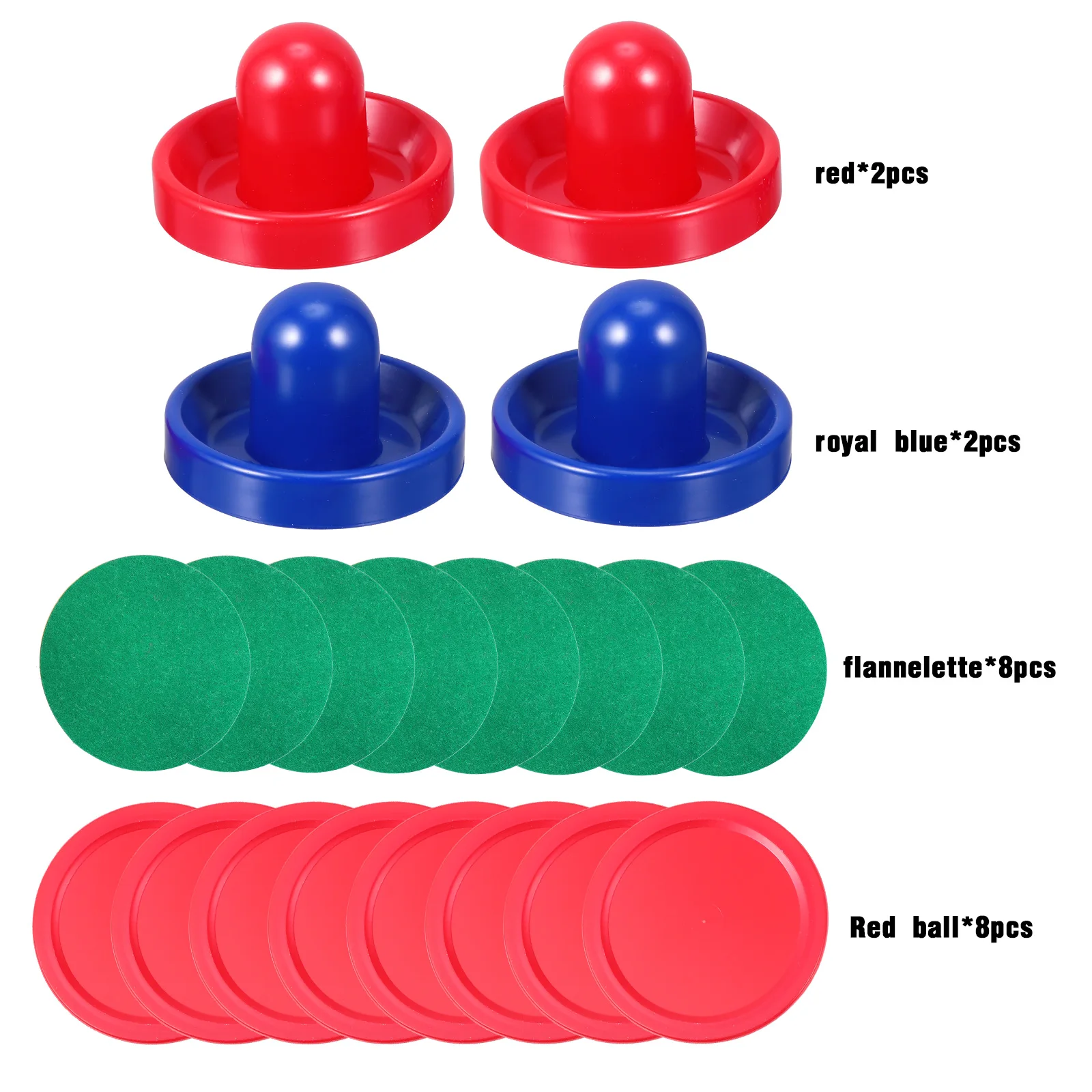 

1 set 1 Set Air Hockey Pucks Pushers Replacement Plastic Hockey Accessories For Table Lightweight Resistant Suitable Standard