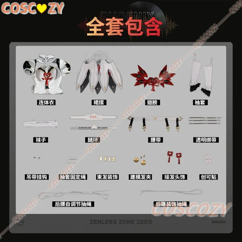 Zenless Zone Zero Fioni Phoenix‌ Cosplay Costume ZZZ Game Same Style Full Set Women Anime Outfit for Halloween Comic Con Party view 6