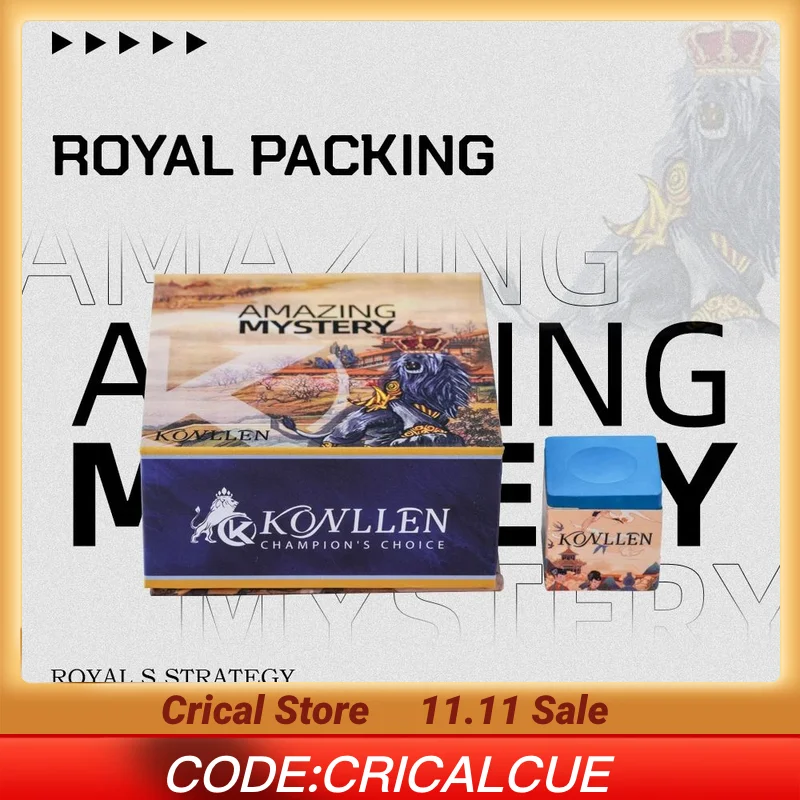 

KONLLEN Billiards Chalk Nano Technology Pool Cue Chalk Billiards Pool Stick Chalk with Leather Magnetic Chalk Holder