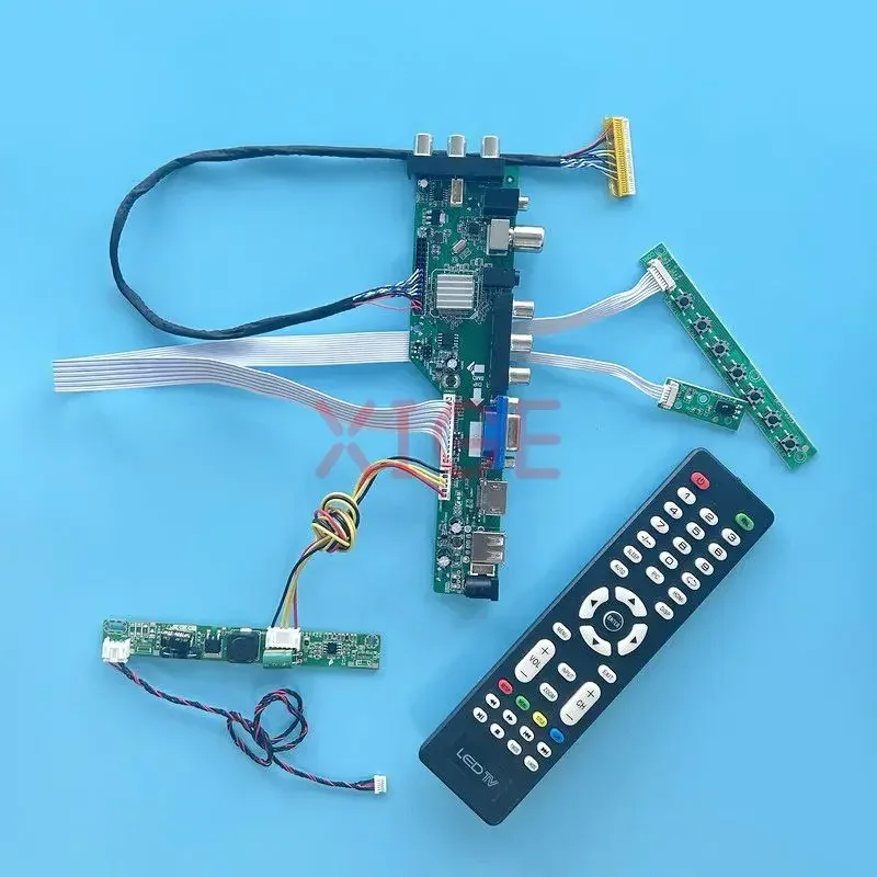 

For M185BGE M185XTN01 LM185TT1A Controller Board USB+DHMI+VGA+AV DVB Digital Signal LCD Panel DIY Kit LVDS 30-Pin 1366*768 18.5"