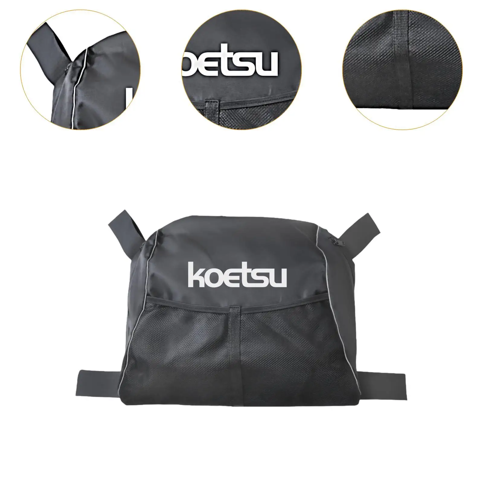 Bolsa de almacenamiento para asiento trasero de Kayak, accesorios de tela Oxford para exteriores con bolsa de malla