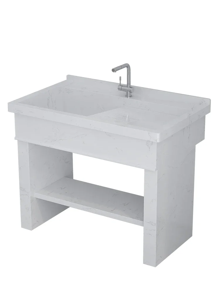 Marble laundry sink stone stone outdoor balcony with washboard moisture proof  slab quartz  laundry trough