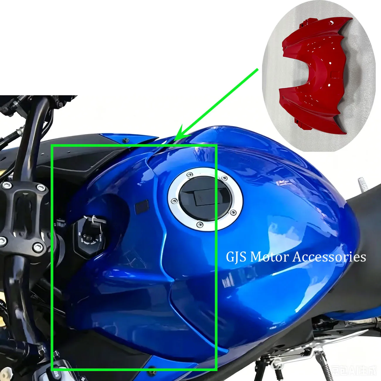 

Multiple colors Fuel Gas Tank Battery Cover Guard Fairing Fit For Motorcycle GSX-S1000F gsx-s1000 2015 2016 2017 2018 2019 2020