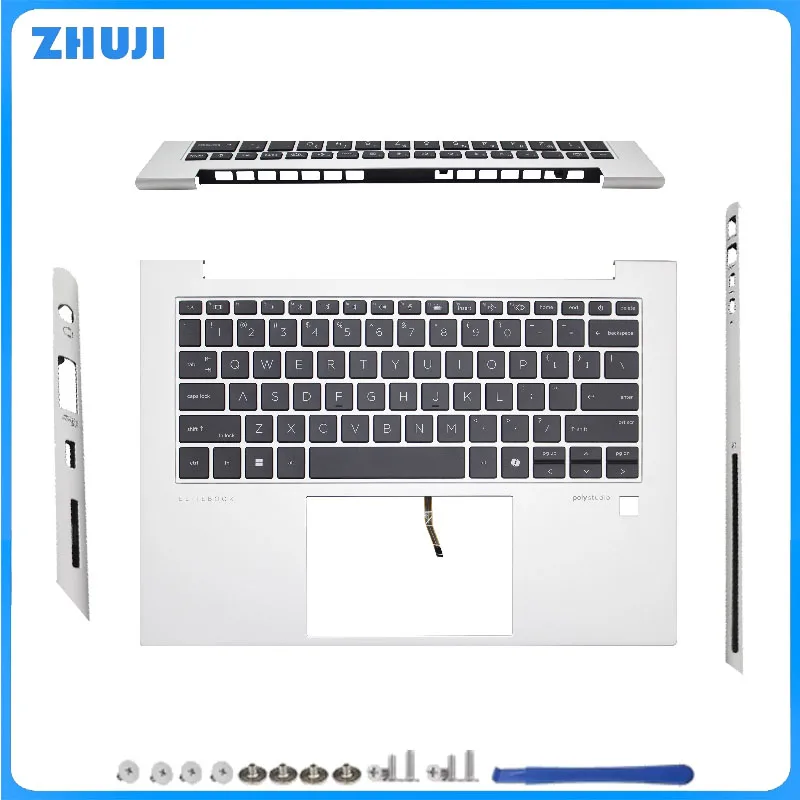 

Для Elitebook 840 G11 845 G11 подсветка клавиатуры ноутбука подставка для рук верхняя крышка верхний чехол сменный корпус американский макет N95848-001