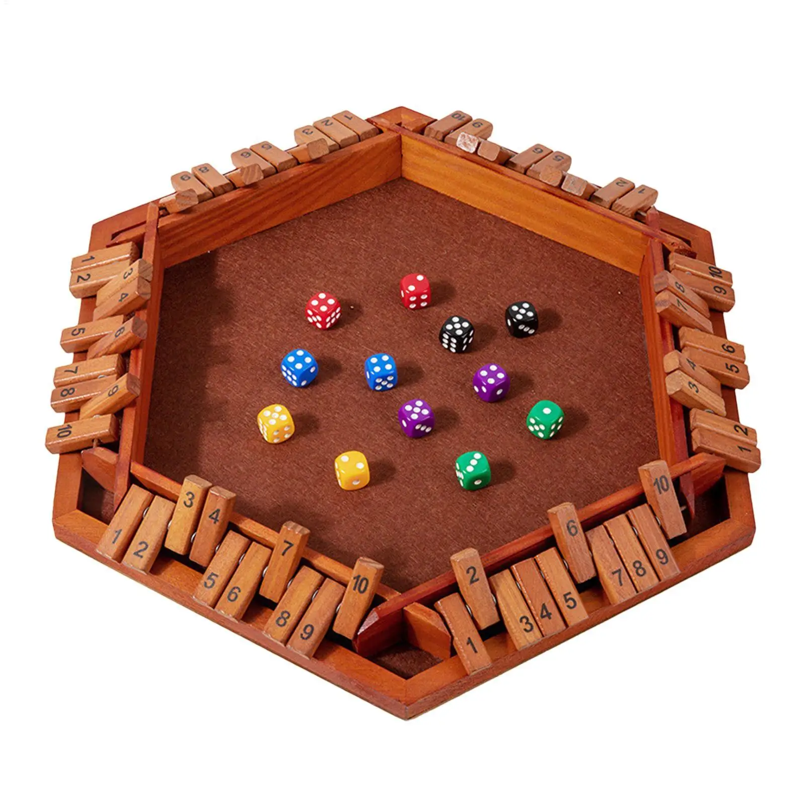 

Игра Shut The Box, 6-сторонняя деревянная настольная игрушка, настольная развлекательная игра для вечеринок на открытом воздухе, школьных путешествий, подростков, взрослых и детей