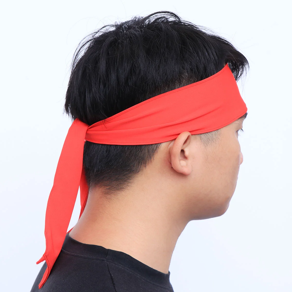 Head Tie Sports Headband Tie Headband for Running Working Out Tennis Karate Athletics Pirate Costumes (Red)