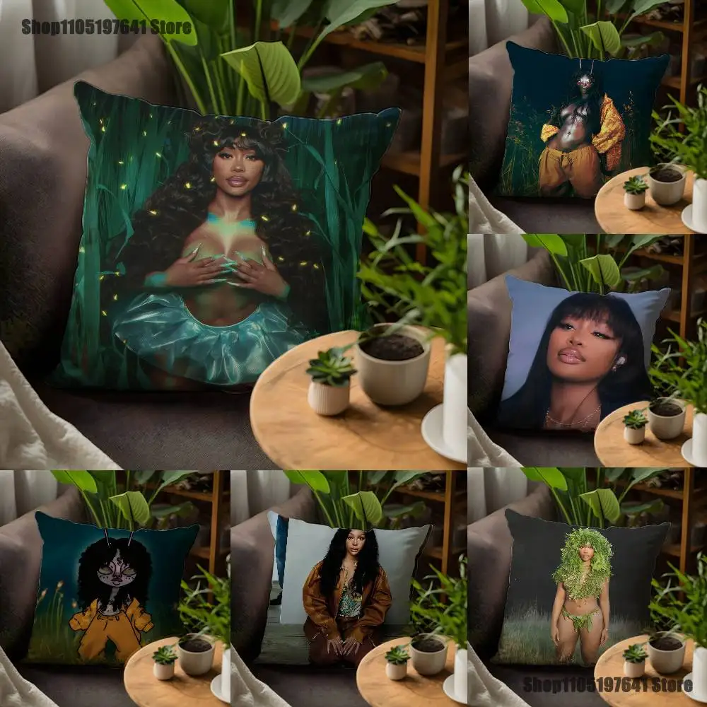 

Singer S-SZA lana Pillow Case For Sofa Decor Car Office Room Printing Cushion Cover Decorations and Protector