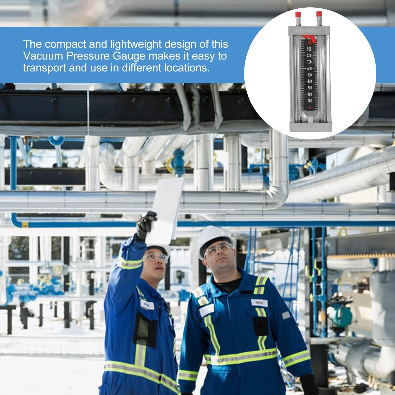 U-förmiges Manometer, Röhrensensor, Vakuumtester, Differenzialmessgerät aus Edelstahl