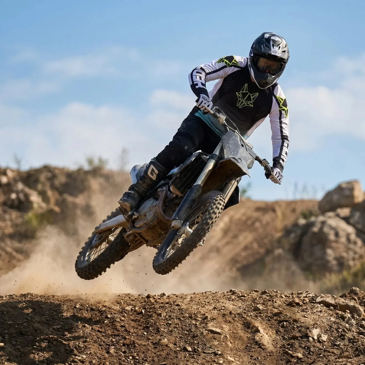 Meistverkauftes Herren-Motocross-Trikot Schnelltrocknend Atmungsaktiv Langarm Locker Sitzend Moto MX Offroad Dirt Bike Rennshirt – Detail 5