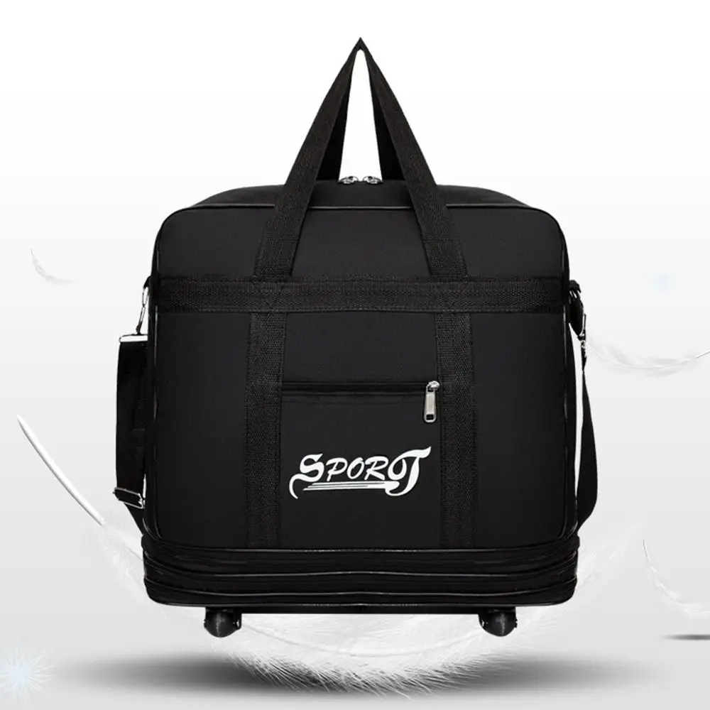 Expandable Rolling Duffle Bag with Wheels with Wheels Multiple Pocket Expandable Foldable Duffle Bag Foldable