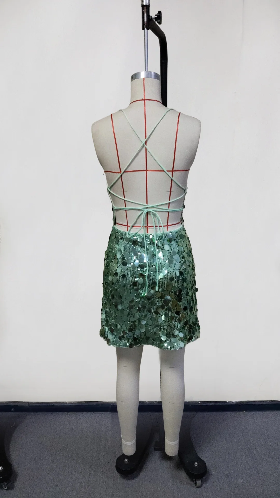 Robe de plage à paillettes pour femmes, Sexy, ajourée, col rond, sans manches, Cover-Up pour Bikini, robe de vacances, été, 2026