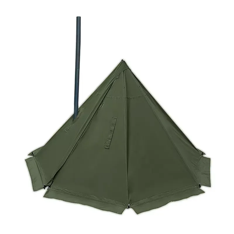 Outdoor camping winter TC cotton waterproof breathable tent one bedroom survival jungle craft pyramid tent with stove jack