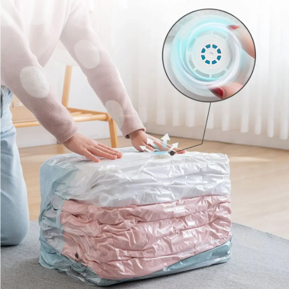 Press & Seal Vacuum Storage Bags Space Saving Compression Desig Storage Compression Bag Reusable Cube Compression