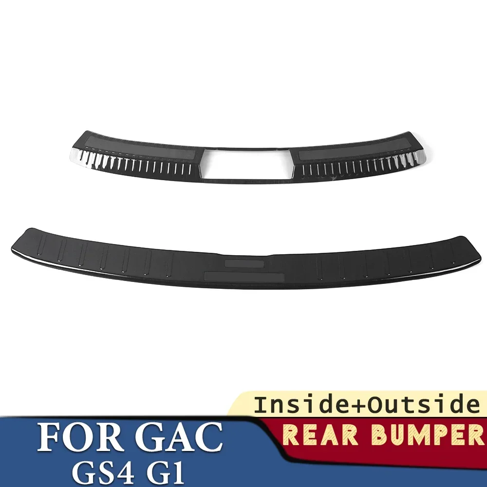 

Trunk Bumper for GAC GS4 G1 2015 2016 2017 2018 2019 Car Accessories Stainless Rear Fender Protector Sill Cover Stick Decoration