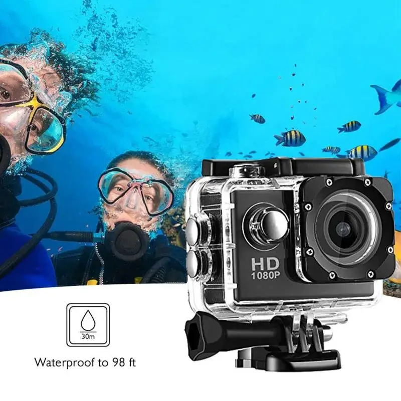 1080P Underwater Waterproof Sports Dv Multifunctional Outdoor Riding Locomotive Sports Camera Sports Camera Diving Camera