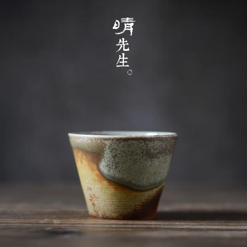 

★Jingdezhen tea cup tea cup retro Pu 'er tea cup antique tea cup Japanese Zen kung fu tea set tea cup ceramic