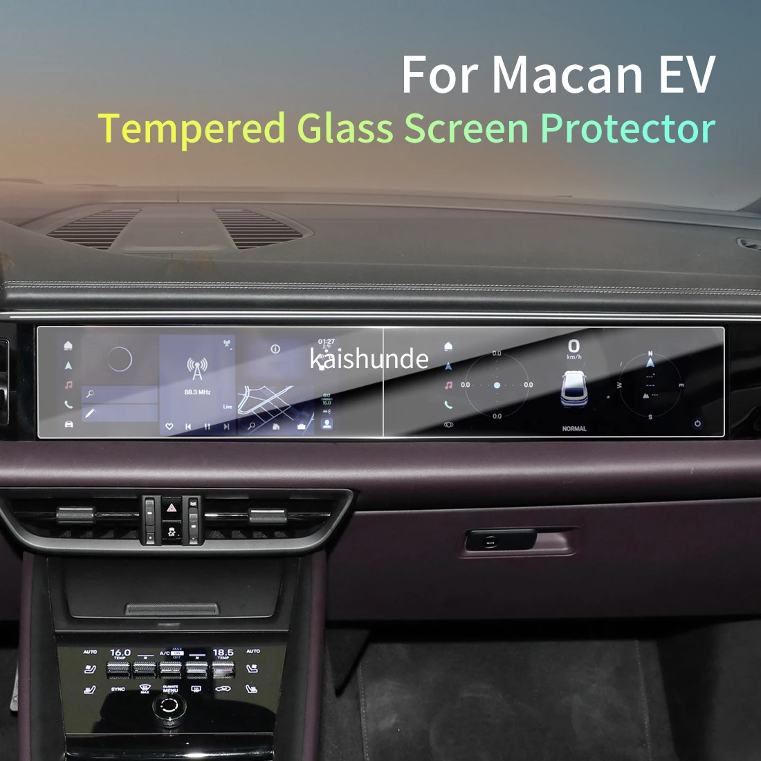 

Car Stickers Meters Protector For 25 Porsche Macan EV Tempered Glass Protective Film Display Navigation Vehicle