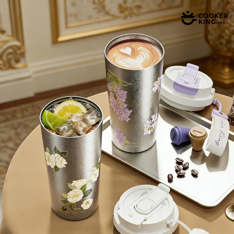 

COOKER KING 520 мл Титан + PP Чистая вакуумная чашка Термос Чашка Бутылка для воды Термальный графин Бутылка для воды Термоизоляционная чашка